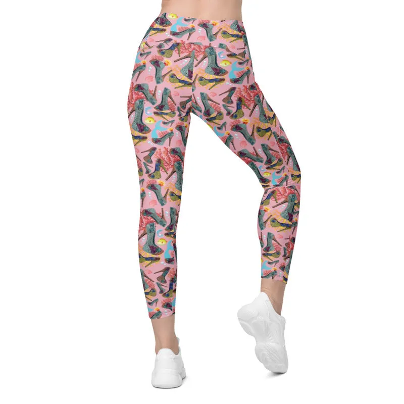 Leggings with pockets Coral 'Fashion Sea'