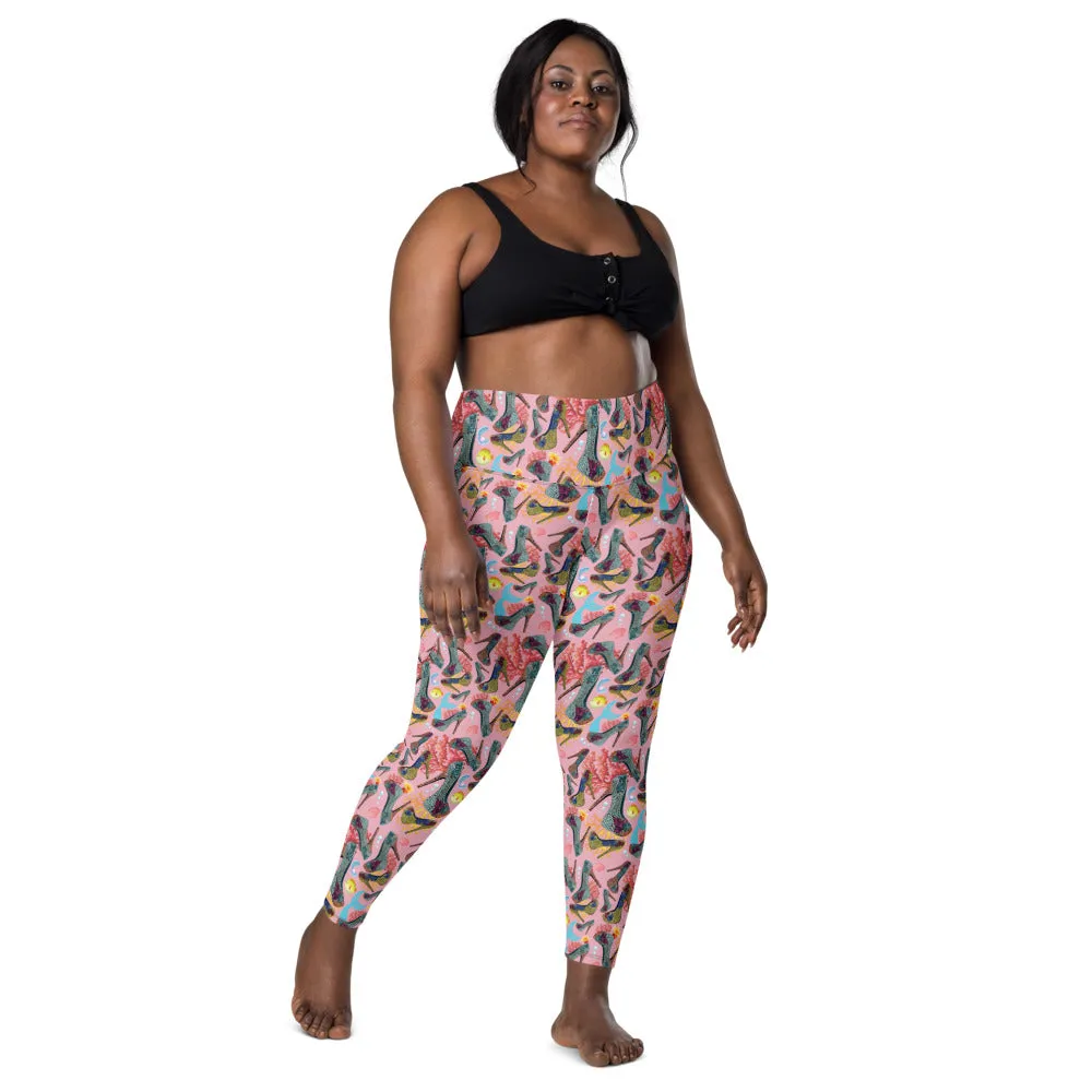 Leggings with pockets Coral 'Fashion Sea'
