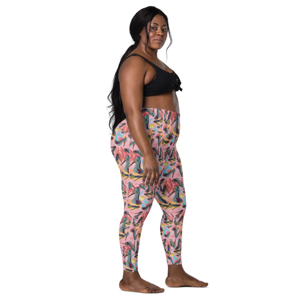 Leggings with pockets Coral 'Fashion Sea'