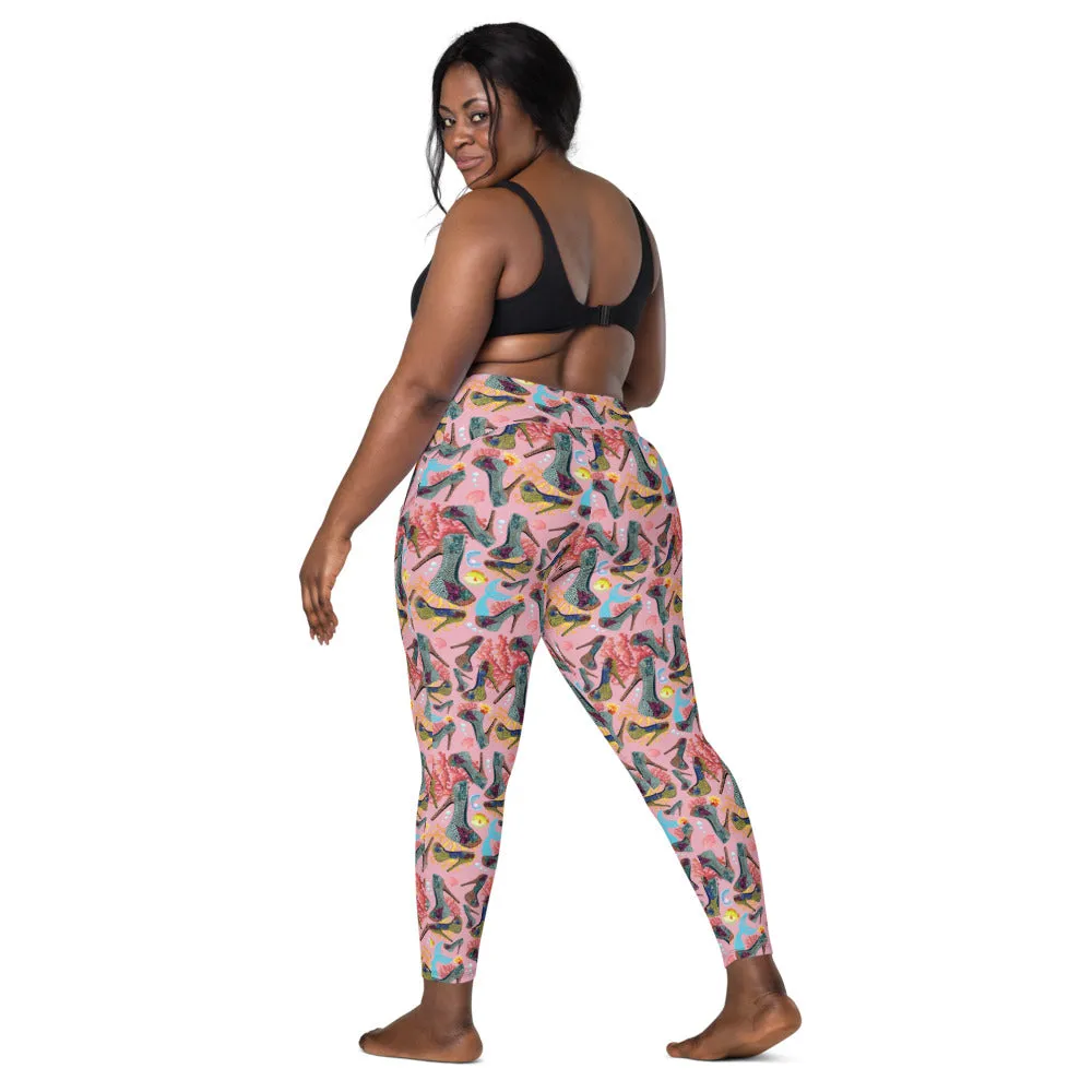 Leggings with pockets Coral 'Fashion Sea'