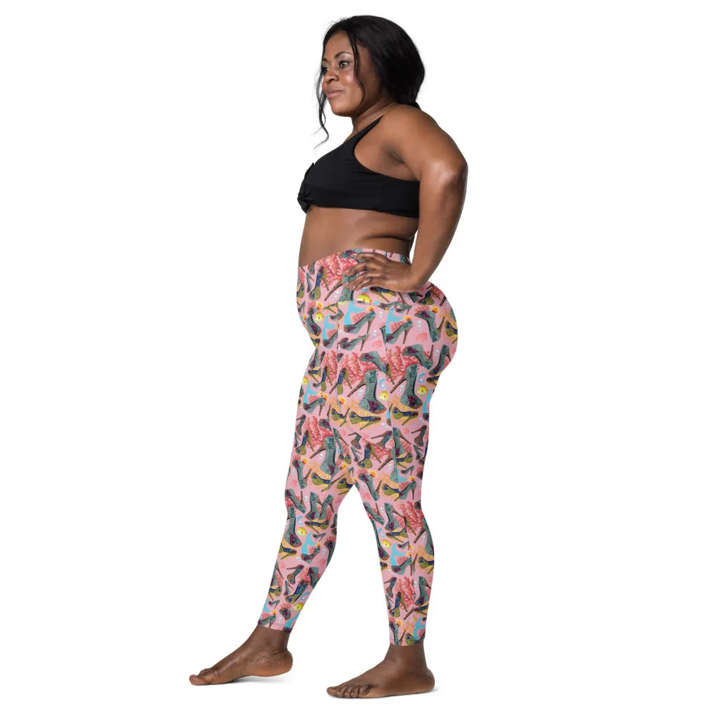 Leggings with pockets Coral 'Fashion Sea'