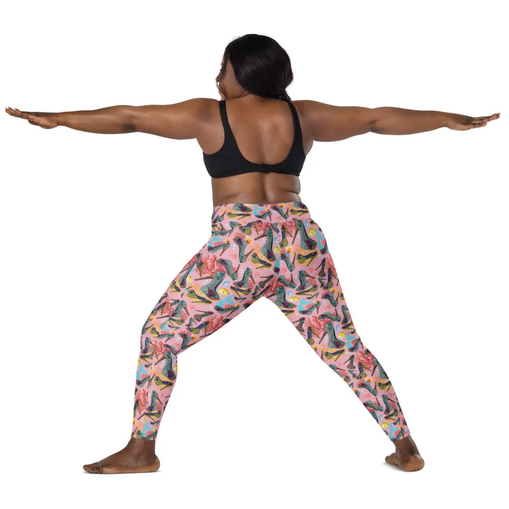 Leggings with pockets Coral 'Fashion Sea'