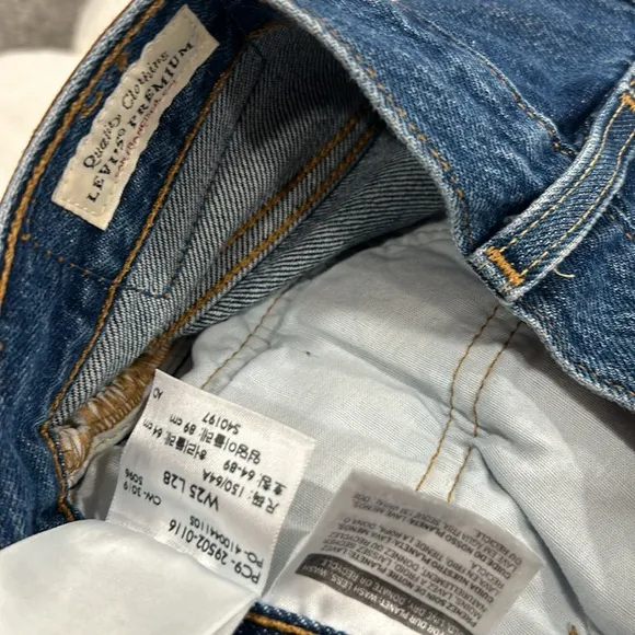 Levi‎ Blue 501 Skinny Jeans Size 25