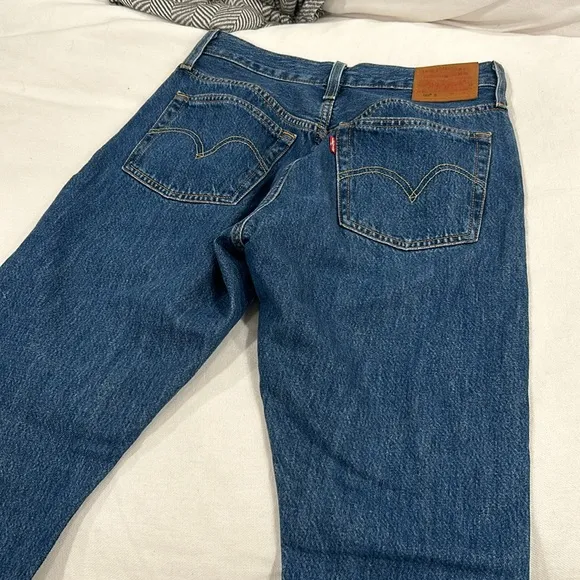 Levi‎ Blue 501 Skinny Jeans Size 25