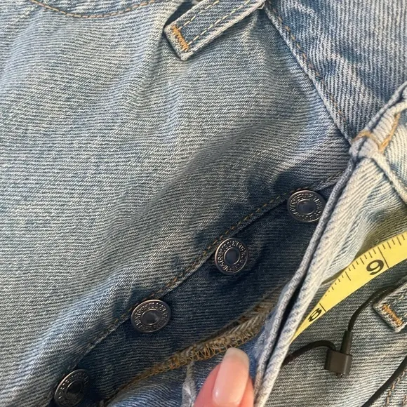 Levi’s 501 premium denim‎ distressed cotton shorts 29 NWT