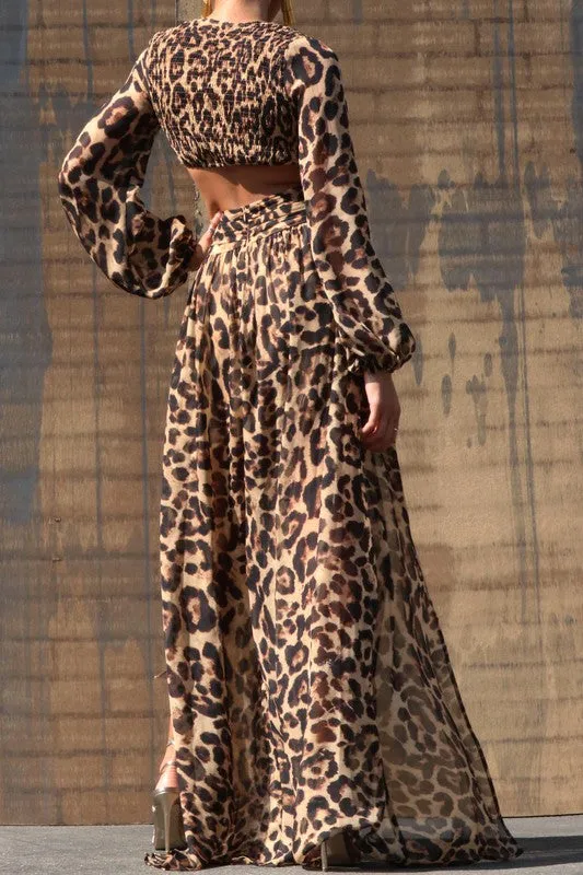 Lidea Leopard Maxi Dress