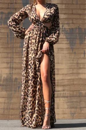 Lidea Leopard Maxi Dress