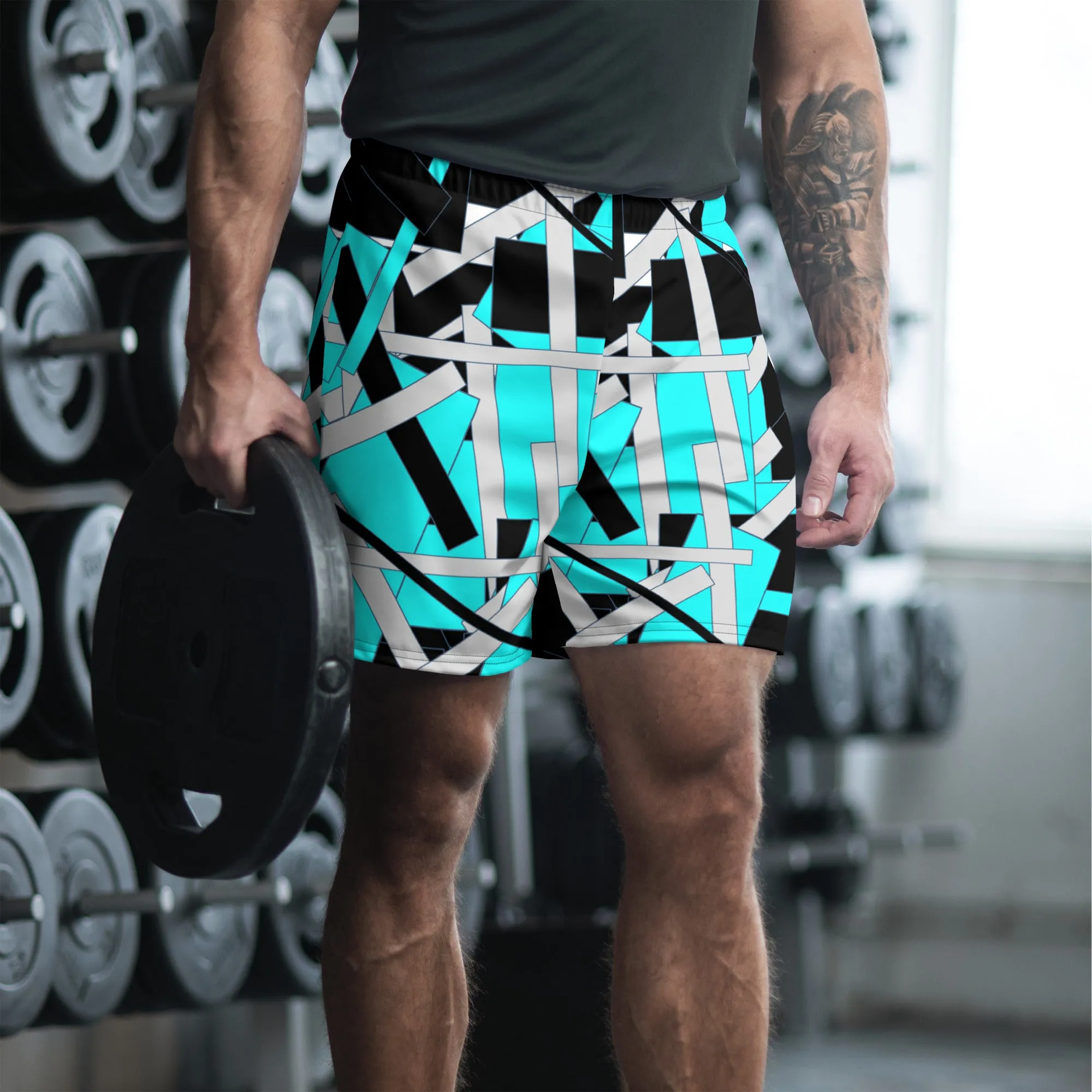 Light Blue Men's Athletic Shorts