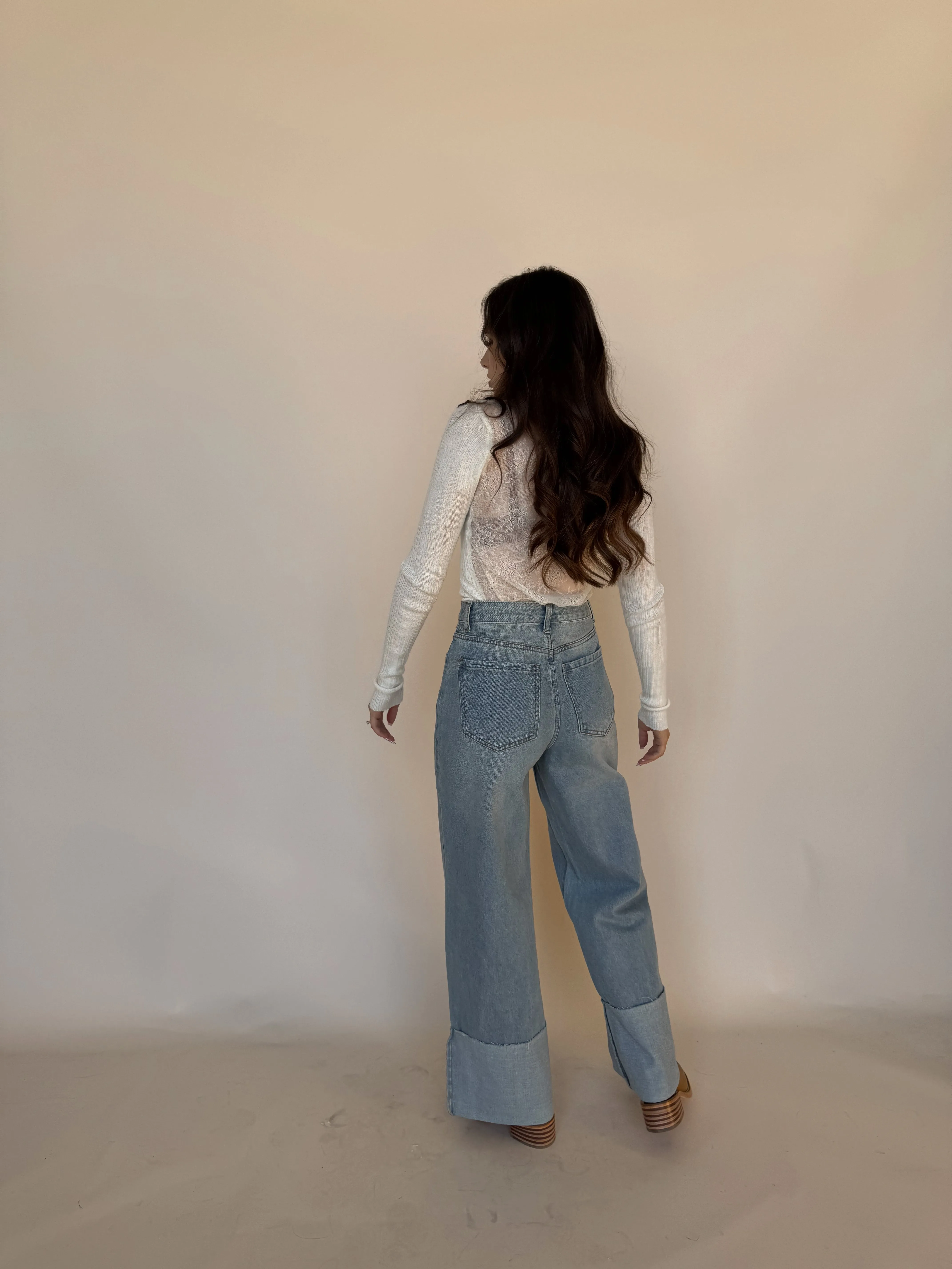 Light Cuffed Jeans