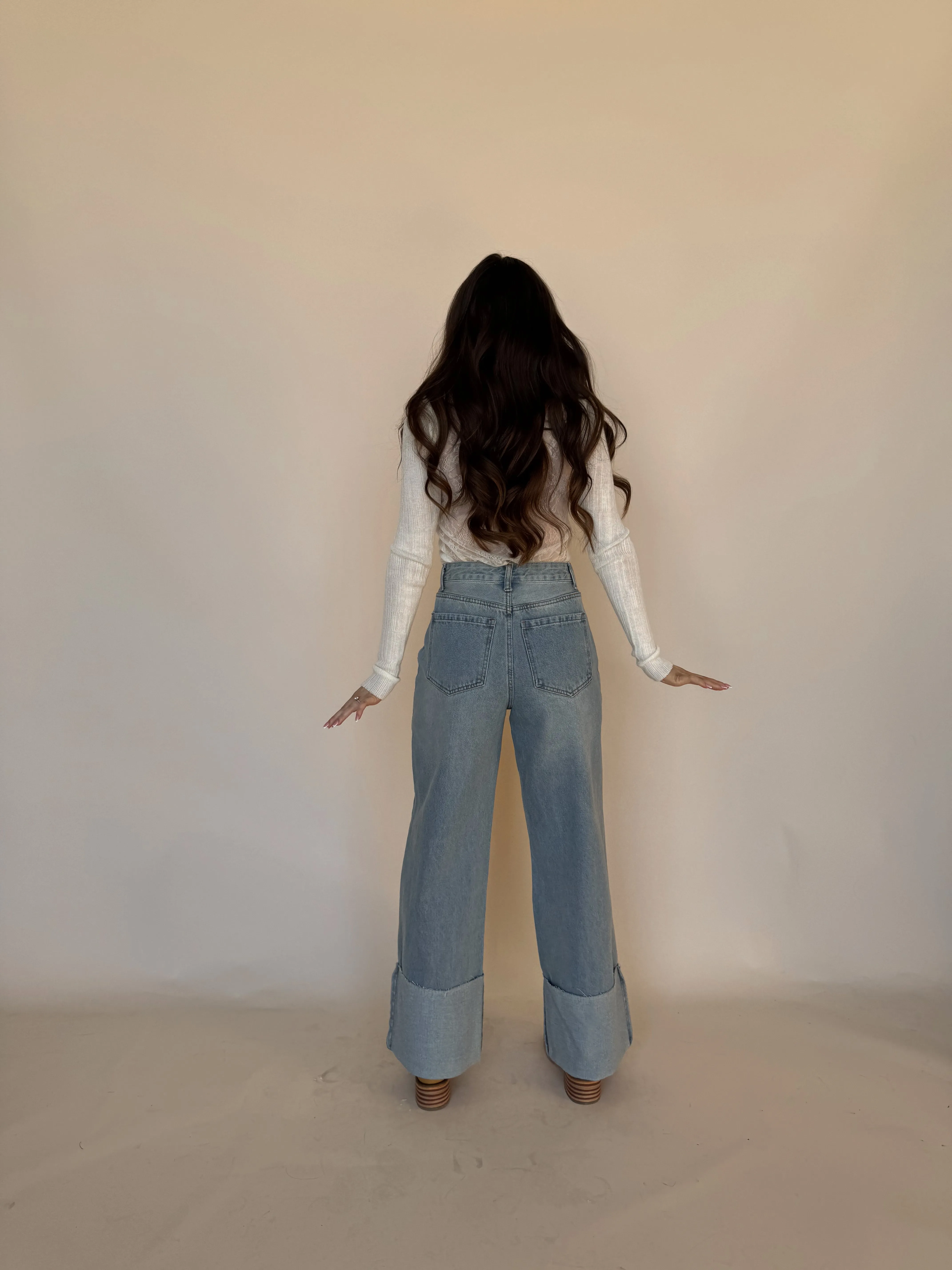 Light Cuffed Jeans