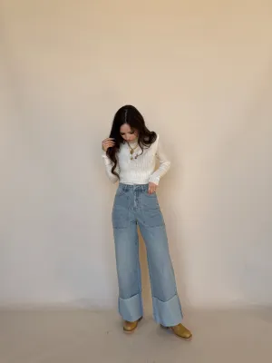 Light Cuffed Jeans