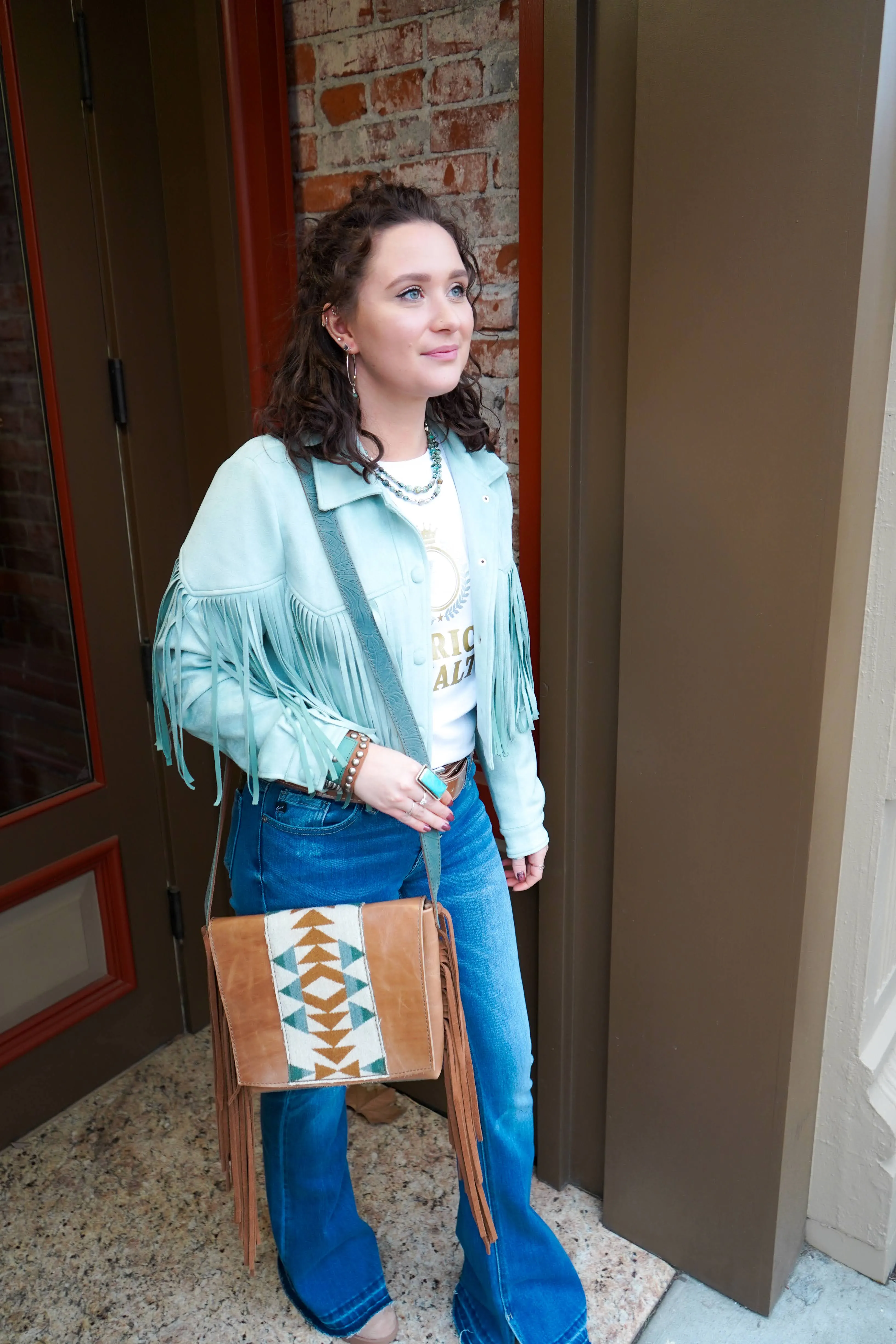 Light Wash Bootcut Button Jeans