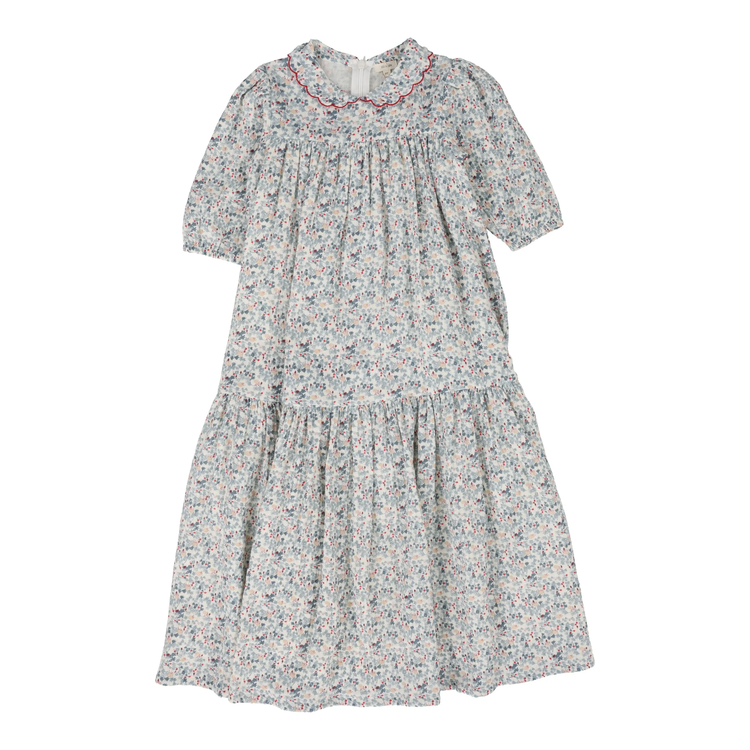Lil Legs Floral Maxi Dress Three Quarter Sleeve - Floral
