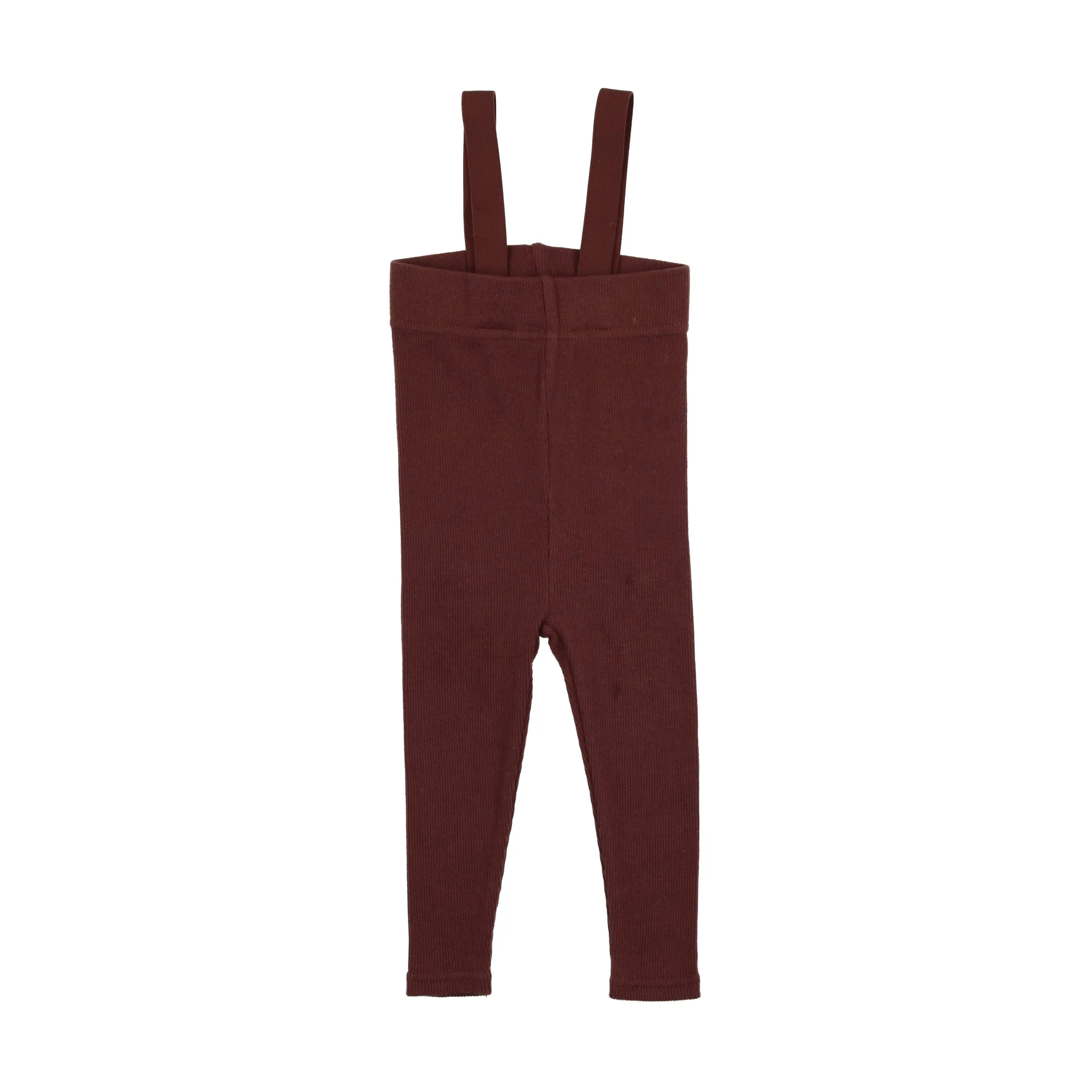 Lil Legs Suspender Leggings - Brick