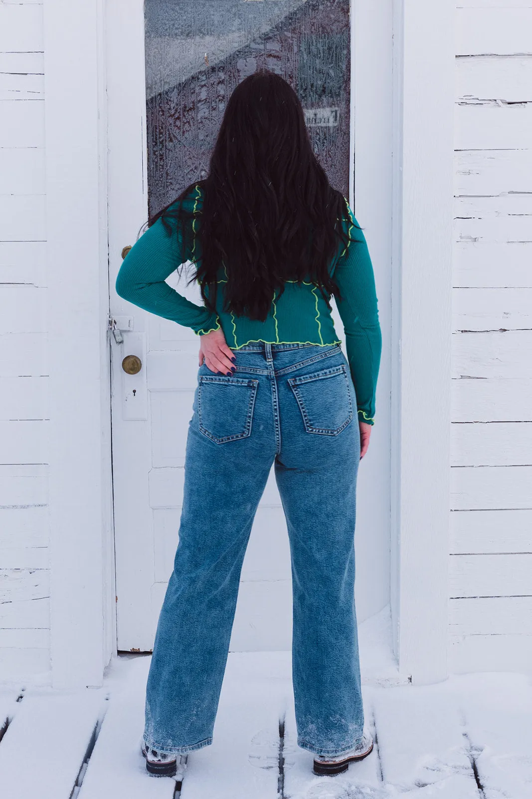 Lilo High Rise Acid Wash Jeans