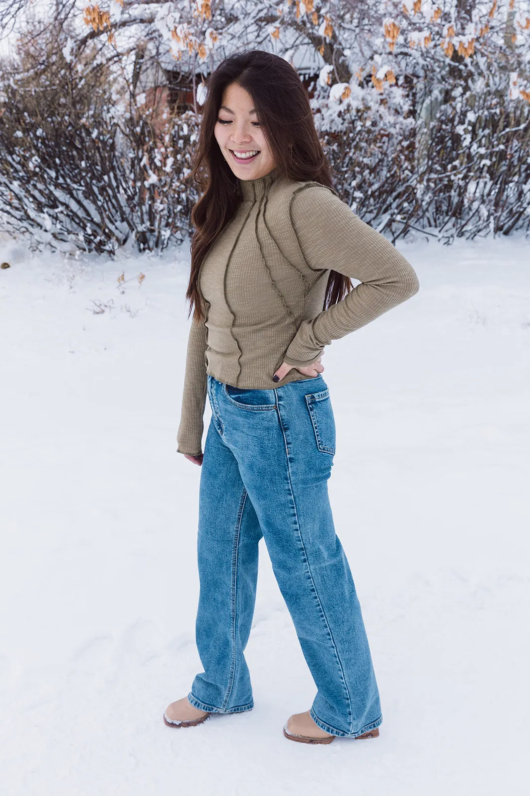 Lilo High Rise Acid Wash Jeans