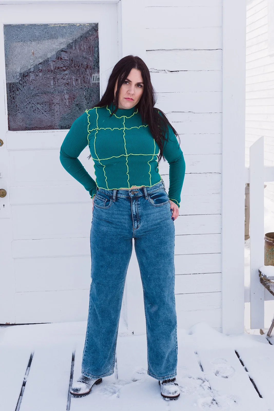 Lilo High Rise Acid Wash Jeans