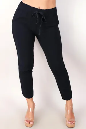 LINEN CAPRI PANTS