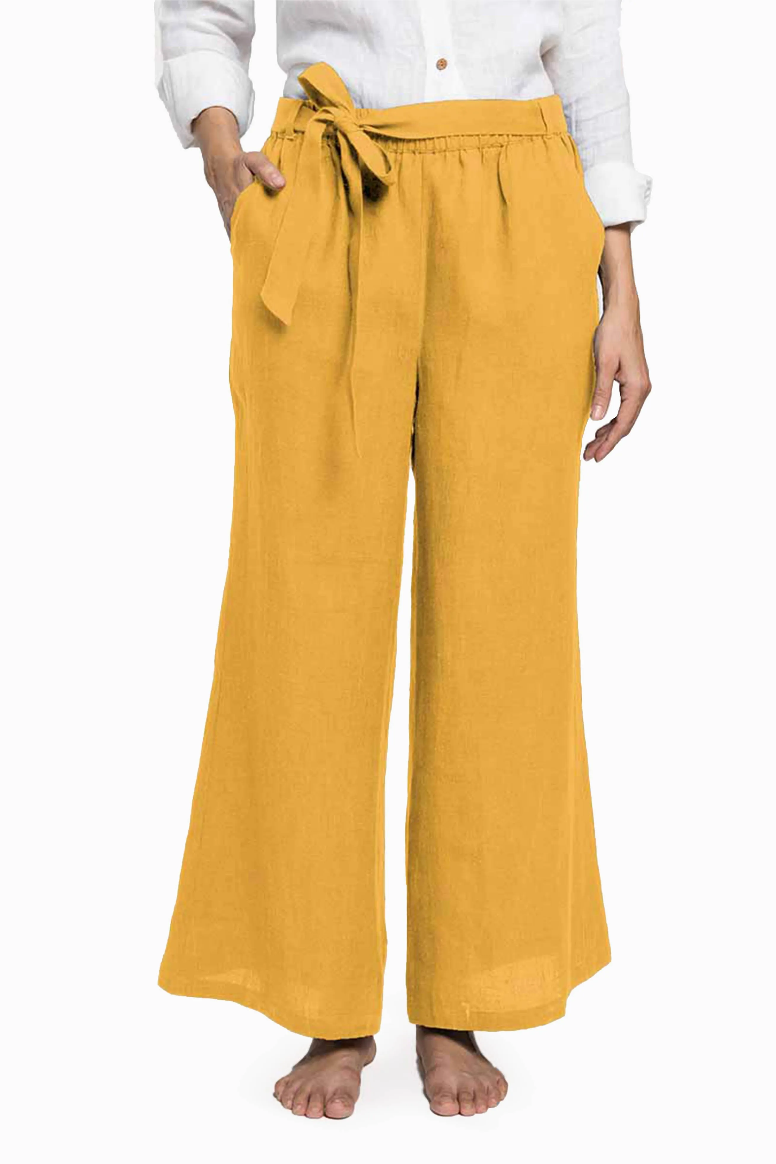 Linen Cecilia Pant-Misty Lilac