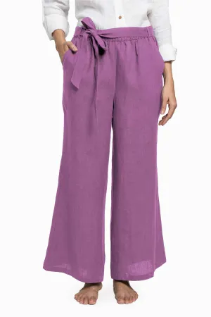 Linen Cecilia Pant-Misty Lilac