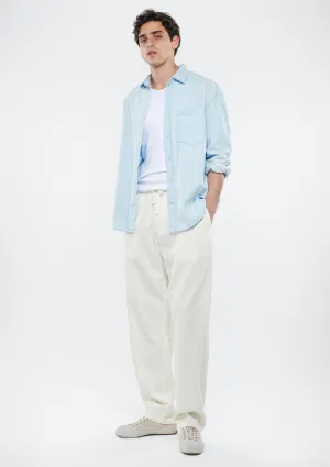 Linen Mix White Pants