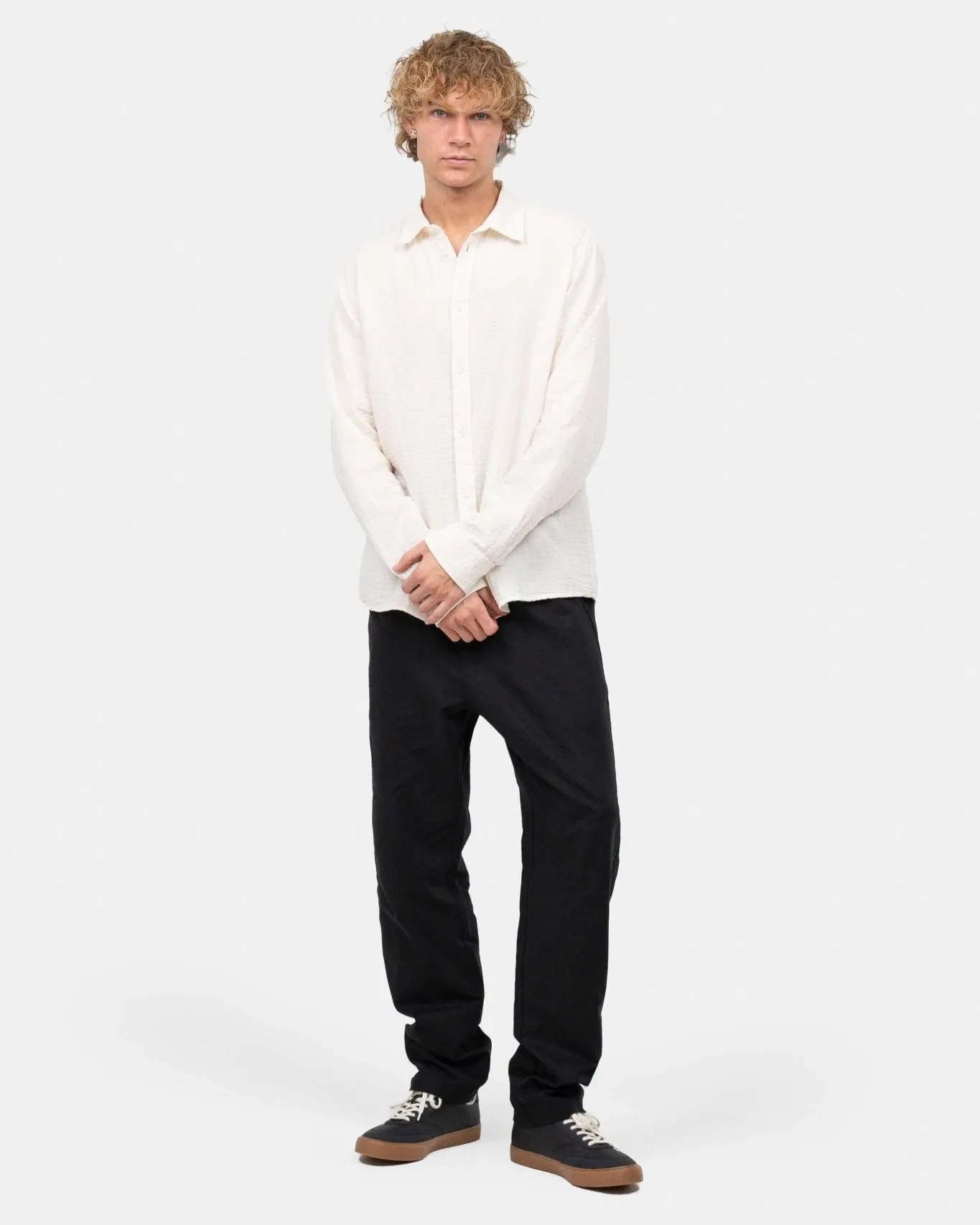 Linen Pants Black