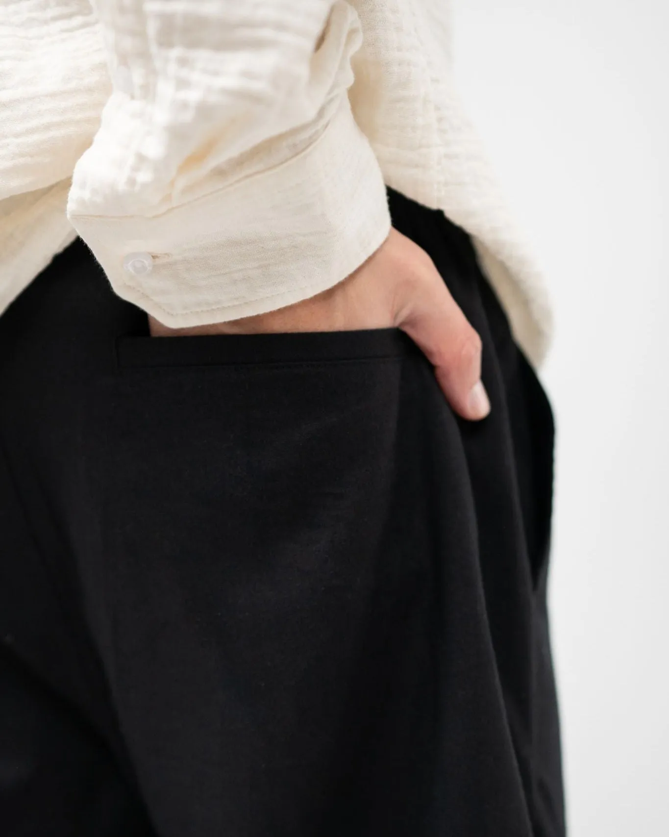 Linen Pants Black