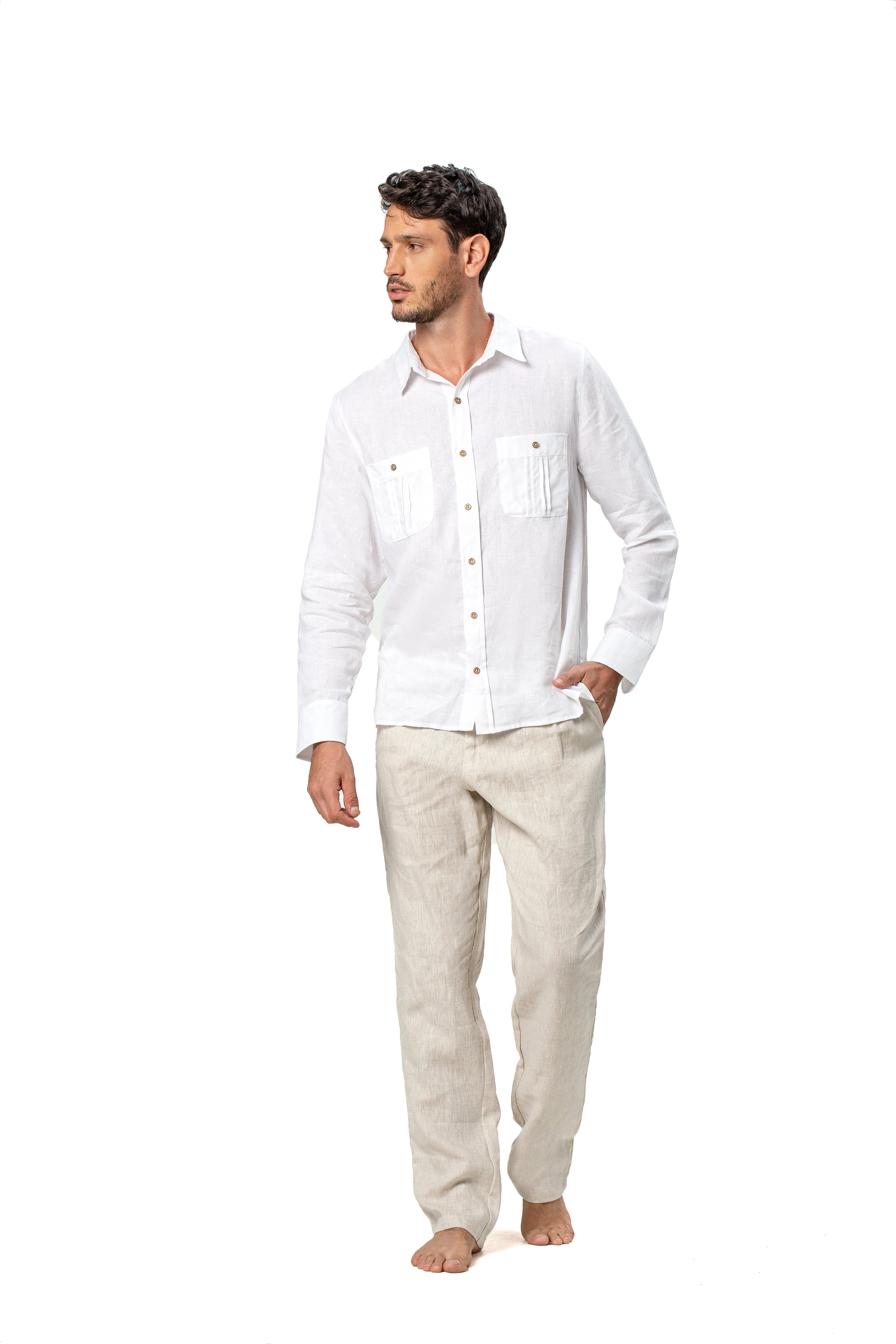 Linen Pants - Ondademar Men