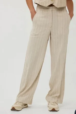 Linen Stripe Trousers