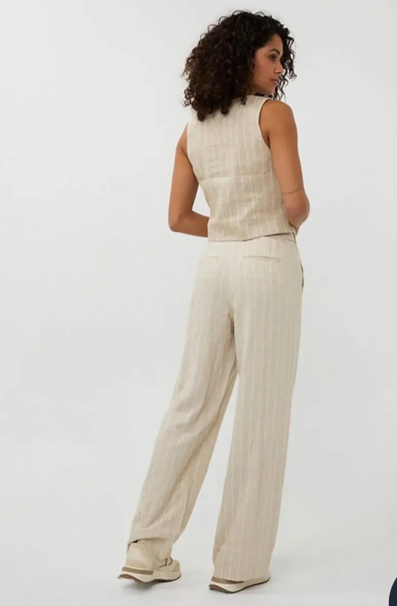 Linen Stripe Trousers