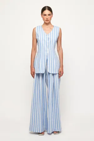 Long Vest | Draping Pant