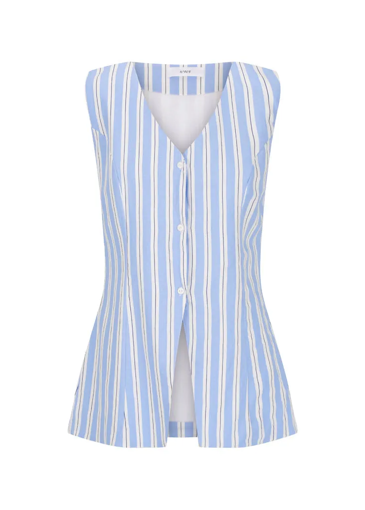 Long Vest | Draping Pant