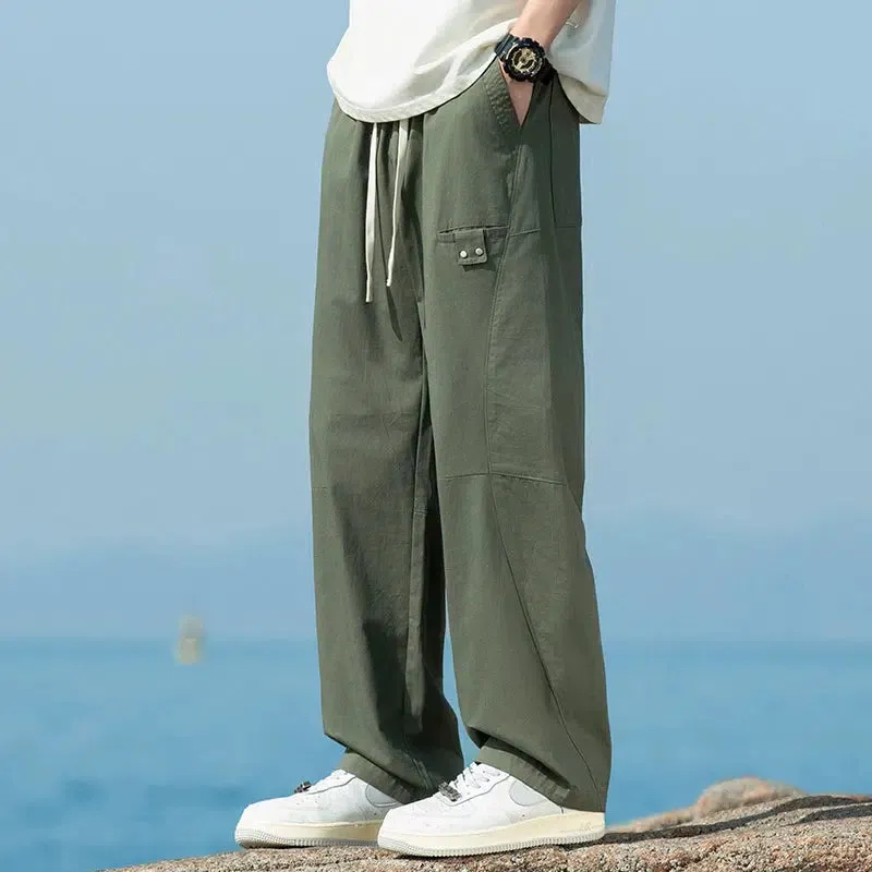 Loose Drawstring Casual Pants