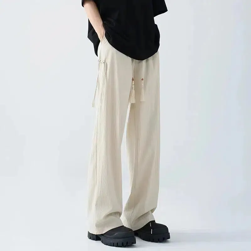Loose-Fit Wide-Leg Casual Pants