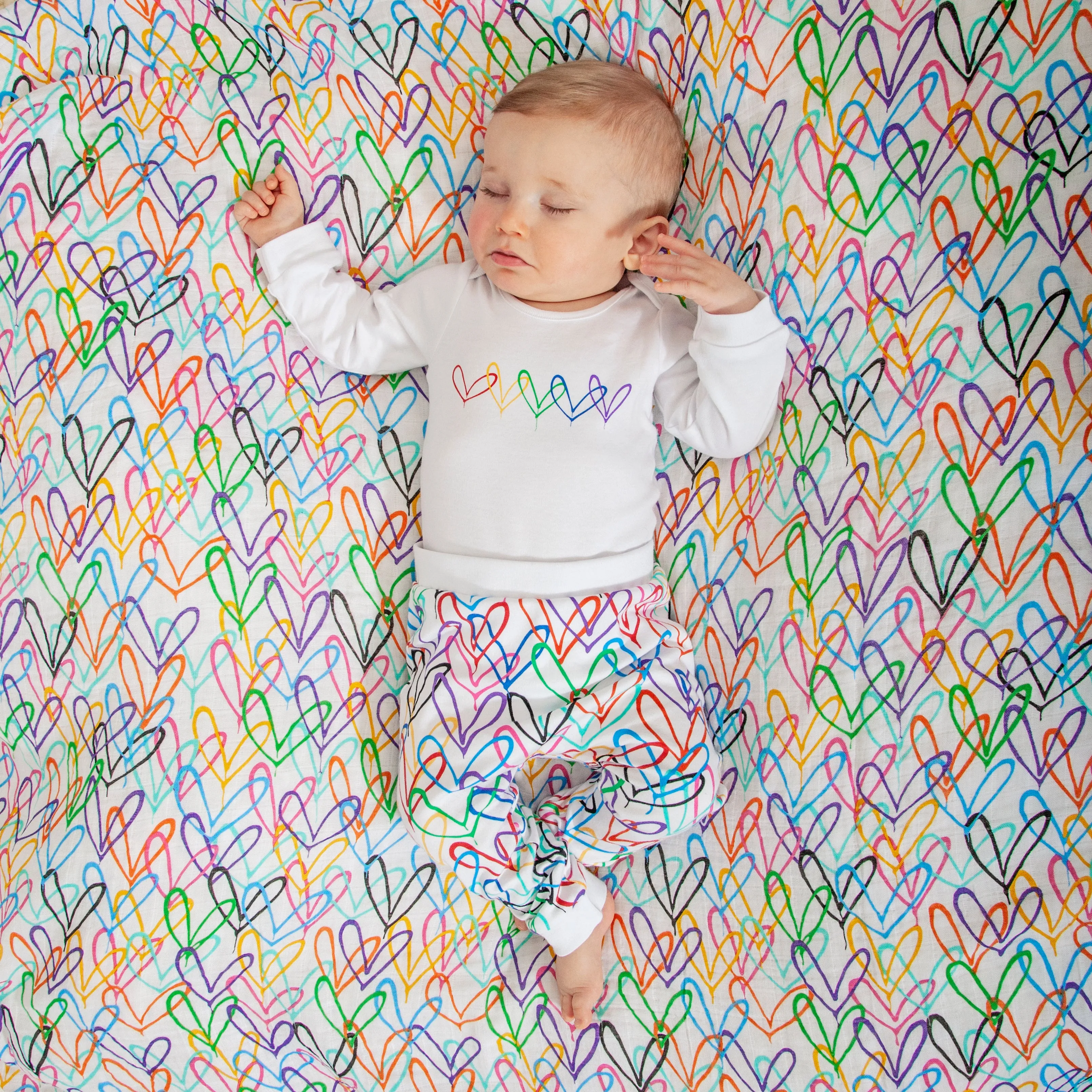 #Lovewall organic baby joggers - James Goldcrown x From Babies with Love