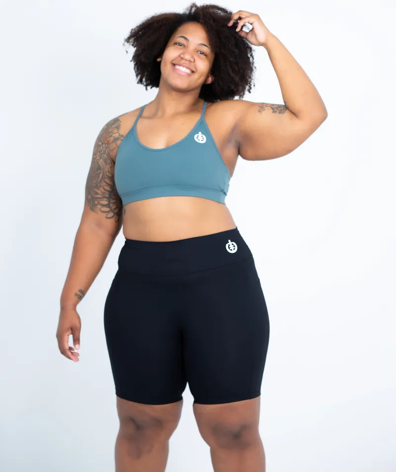 Low Impact V-Neck Sports Bra | Jade