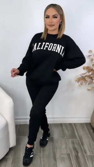LUCCA BLACK SWEATPANTS