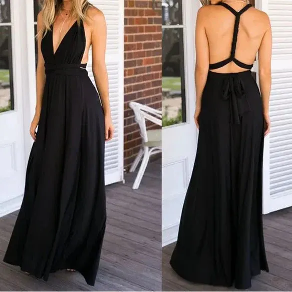 Lucina - Comfortable Versatile Woman's Wrap Maxi Dress