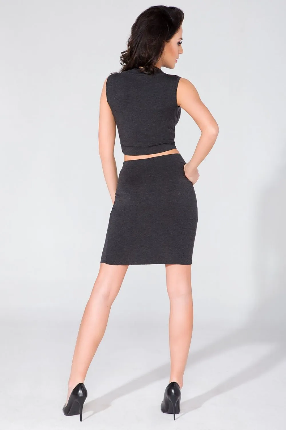 Luxurious High Waist Knit Pencil Skirt