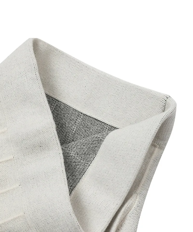 MACKY Golf: Knit Line Pleats Skirt - Ivory