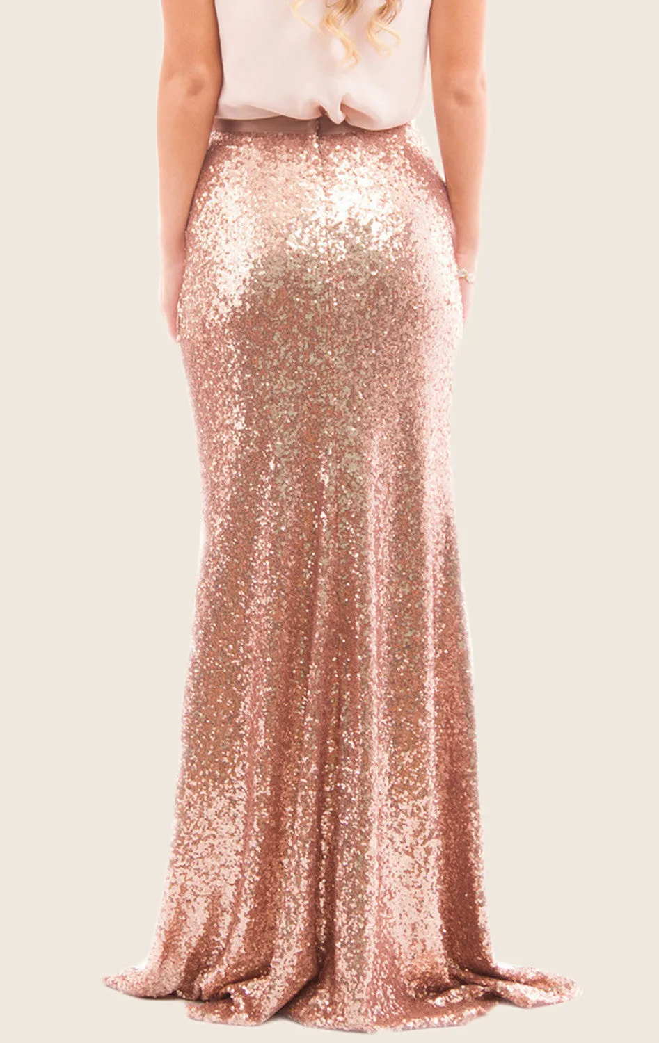 MACloth Sheath Maxi Sequin Skirt