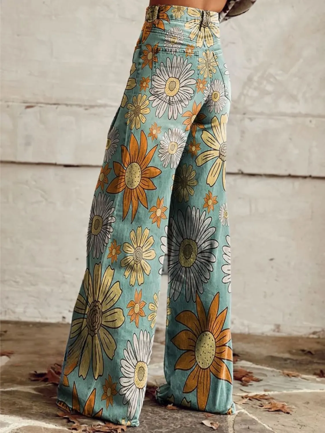 Macy - Floral Happiness Flare Pants