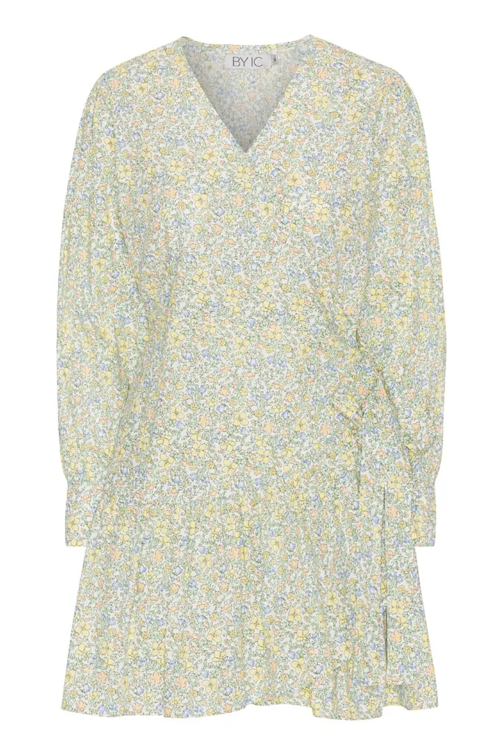MaddyIC Kjole - Pastel Grøn Print