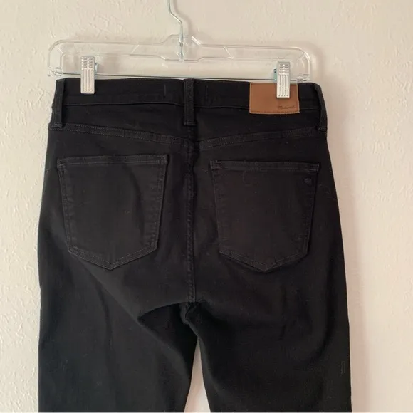 Madewell Black 10” High Rise Skinny Jeans Size 28