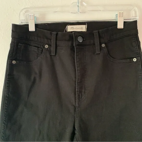 Madewell Black 10” High Rise Skinny Jeans Size 28