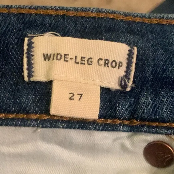 Madewell Jeans Wide Leg Crop hi rise