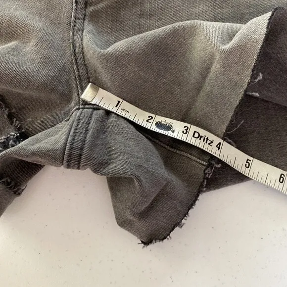 Madewell New! High Rise Denim Cut Off Shorts Distress Lunar Wash Fray Hem