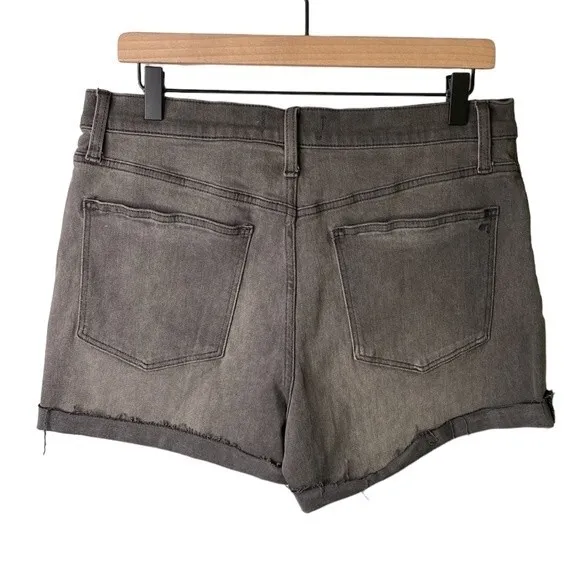 Madewell New! High Rise Denim Cut Off Shorts Distress Lunar Wash Fray Hem