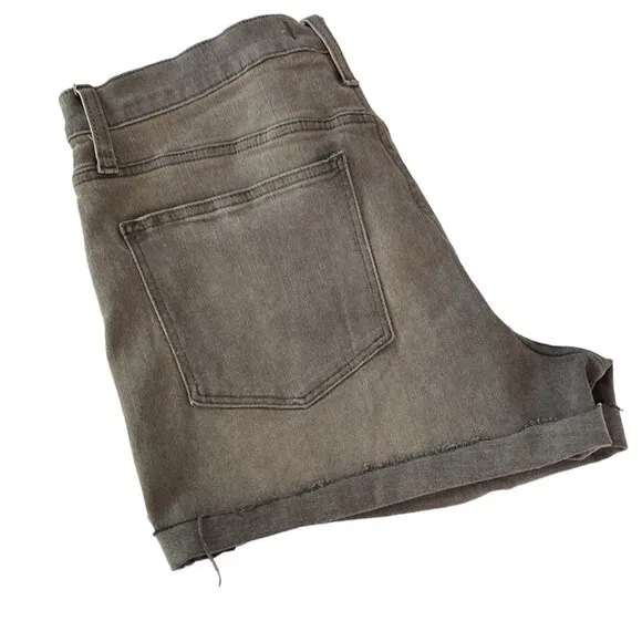 Madewell New! High Rise Denim Cut Off Shorts Distress Lunar Wash Fray Hem