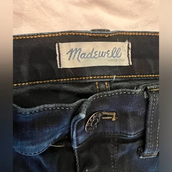 Madewell The Skinny Skinny Crop Dark Wash Jeans